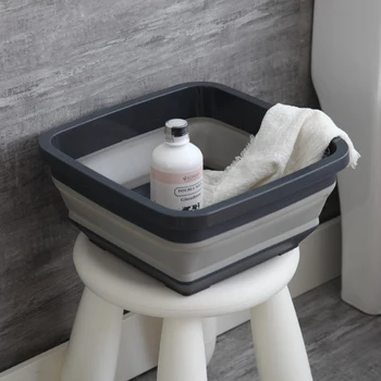 

Portable Folding Washbasin Retractable Household Wash Foam Foot Portable Thickened Travel Outdoor Car Laundry Washing Basin