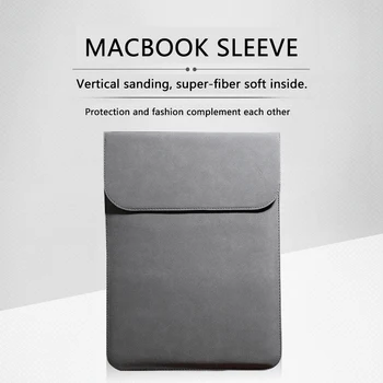 

Simple and stylish vertical laptop frosted inner bag light and breathable cover for 11 12 13 13.3 15.4 inch Apple lap