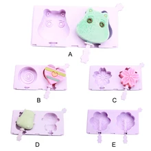 Новое поступление инструменты для мороженого торт Кухонные формы для выпечки прессформы Милая силиконовая форма для льда самодельный лед тубы для крема лед на палочке плесень