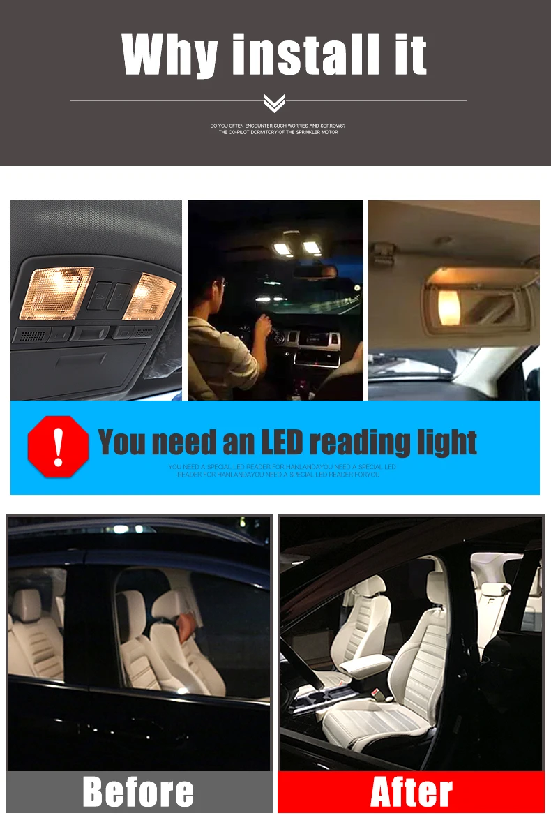 Lampes LED Tactiles Pour Voiture - 7 Couleurs, Magnétiques, Alimentation USB - Ambiance Personnalisable