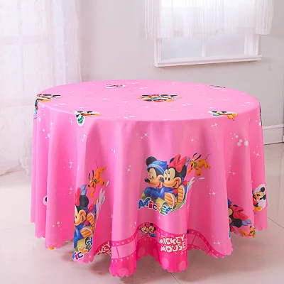 1pcs style2 Вечерние скатерти с рисунком Минни и Микки Маус, украшение скатерти для вечеринки на день рождения, Детская скатерть для ванной на день рождения - Цвет: 1pcs style2