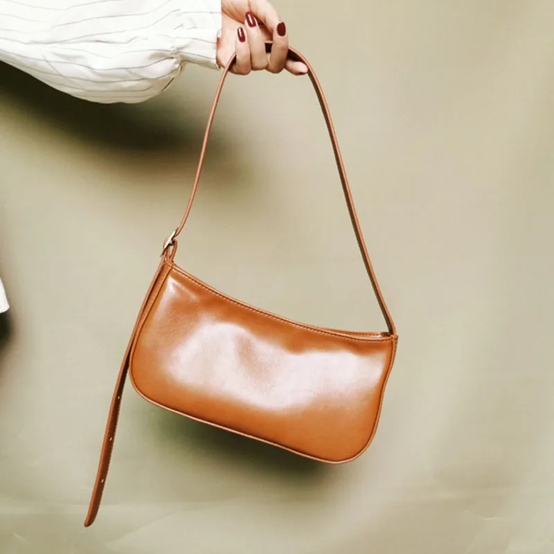 Весна лето женские трендовые зеленые белые сумки с одним ремешком из искусственной кожи на молнии сумка на плечо женская сумка универсальная OC703 - Цвет: Brown