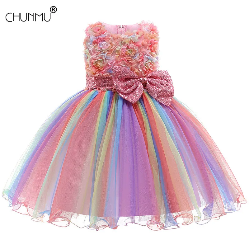 Lace Embroidery Princess Dress for Infant Girl Elegant Tutu Baptism Custumes Baby Girls Birthday Party Clothes | Детская одежда и