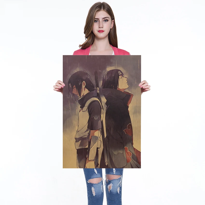 1 шт. мультяшный аниме плакат для кафе баров кухонный Декор постеры из крафтовой