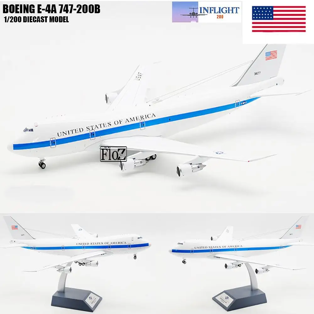Inflight Соединенные Штаты Америки BOEING E-4A 747-200B 1/200 литье под давлением