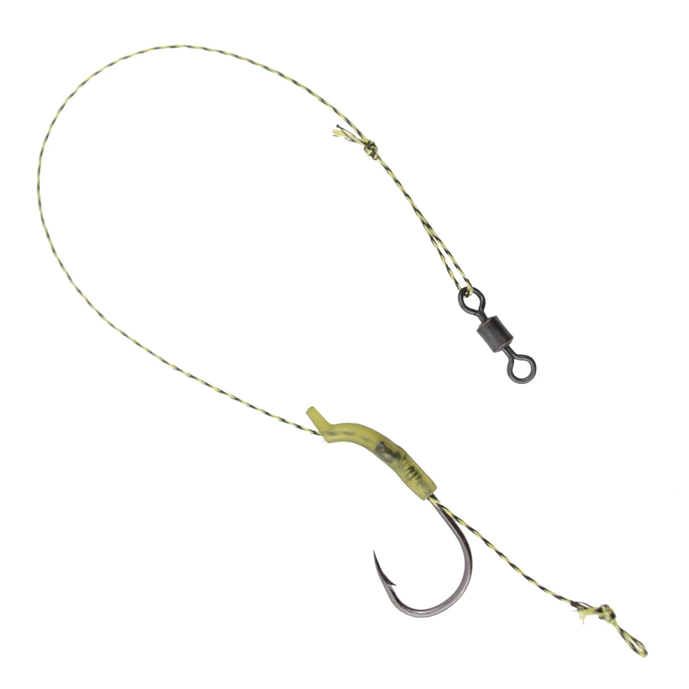3 x Karpfen Angeln Haken Fertige Angeln Rig mit Haken und Boilie Stopper Angeln terminal tackle – Detail 4