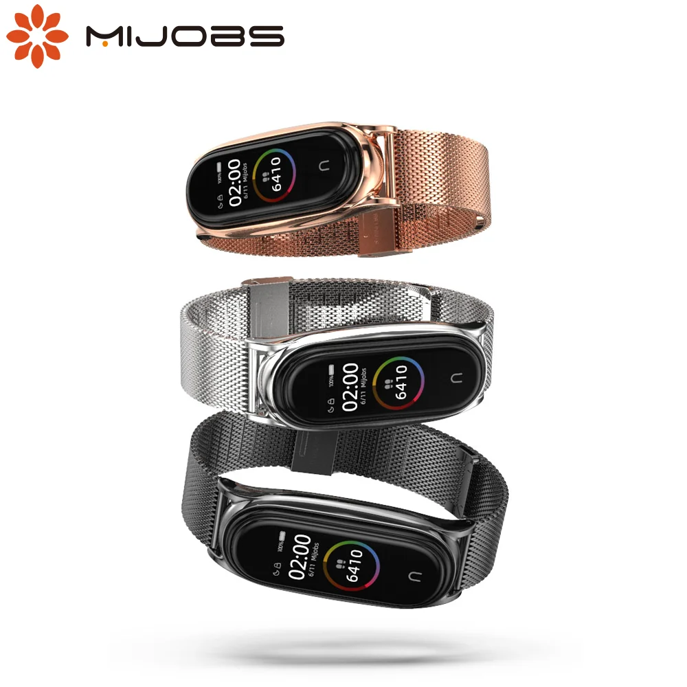 Ремешок для Xiaomi Mi Band 5 NFC глобальная версия оригинальный Металлический Стальной