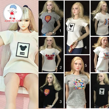 

1:6 scale female t shirt clothes for 12 inches phicen JO UD LD action figures