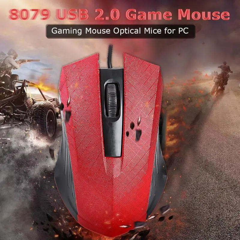 8079 USB 2,0 Pro проводная мышь 1200 dpi 3 кнопки оптическая игровая мышь 1,35 м поддержка дропшиппинг
