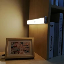 Светодиодный светильник-бар с датчиком движения 9,8 см, 19 см, зарядное устройство для аккумулятора, ночник, кухонный светильник, детская Ночная лампа для безопасности, прикроватная лампа