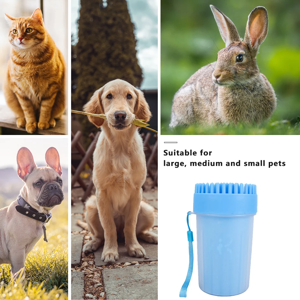 Pet стопы шайба чашка лапы, щетка для чистки быстро мыть грязные кошка ног ведро для мытья собак приспособление для очистки лап чашка мягкий силиконовый расчески Портативный