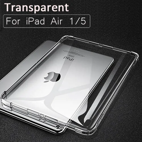 For iPad Air Чехол s для нового iPad Air 3 2 9,7 /9 противоударный мягкий прозрачный силиконовый чехол из мягкого ТПУ Тонкий чехол для iPad10.5 чехол Mini5 на возраст 2, 3, 4 - Цвет: For iPad Air