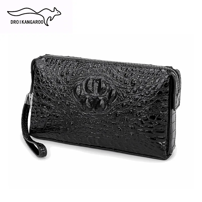 

Мужской клатч из натуральной кожи с кодовым замком, Длинный кошелек с защитой от кражи, модная мужская сумочка с замком