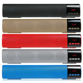 

Home TV PC Bluetooth Soundbar Speaker Portable Wireless Subwoofer 3D Surround Theater Speaker HiFi Support FM Radio Clock TF USB