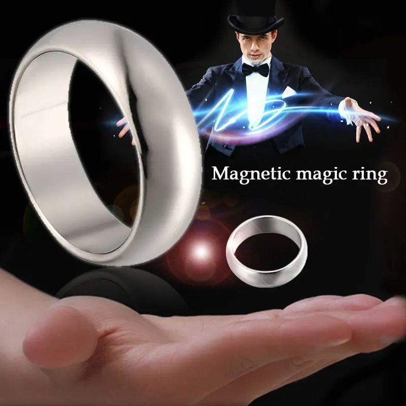 Gold Cambered PK Ring Strong Collectibles Toys and Hobbies Magnetic Ring Magnet Coin Finger Magic toys magnet ring