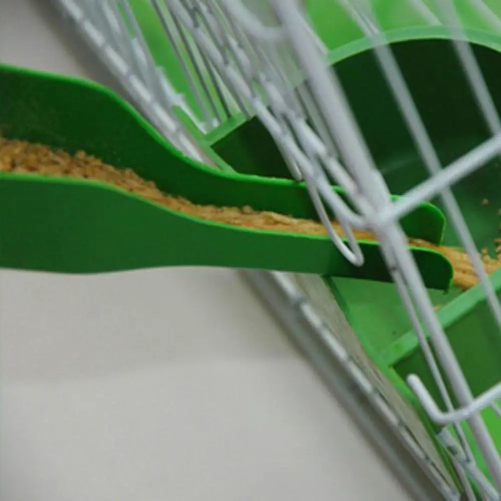 Bird Feeding Equipment Pet Water Drinker Food Feeder Waterer Clip For Aviary Cage Birds Plus tableware Plus Food Spoon 1Pc bird feeder,parrot feeder,bird water drinker