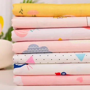 

Cotton Fabric Clothing Fabric Casual Plant Printed Children Home Textile DIY Fabric Cartoon Geometric Printed 100% Cotton Fabric