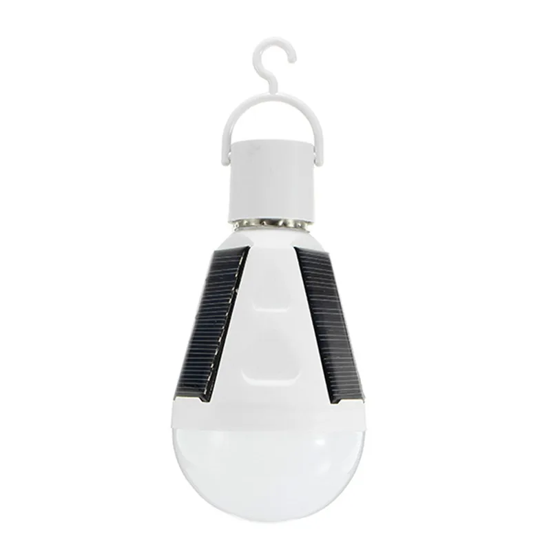 E27 Solar Lights Led Bulb Hanging Led Solar Lamp 7W 85-265V Rechargeable For Outdoor Hiking Camping Tent Fishing Lighting