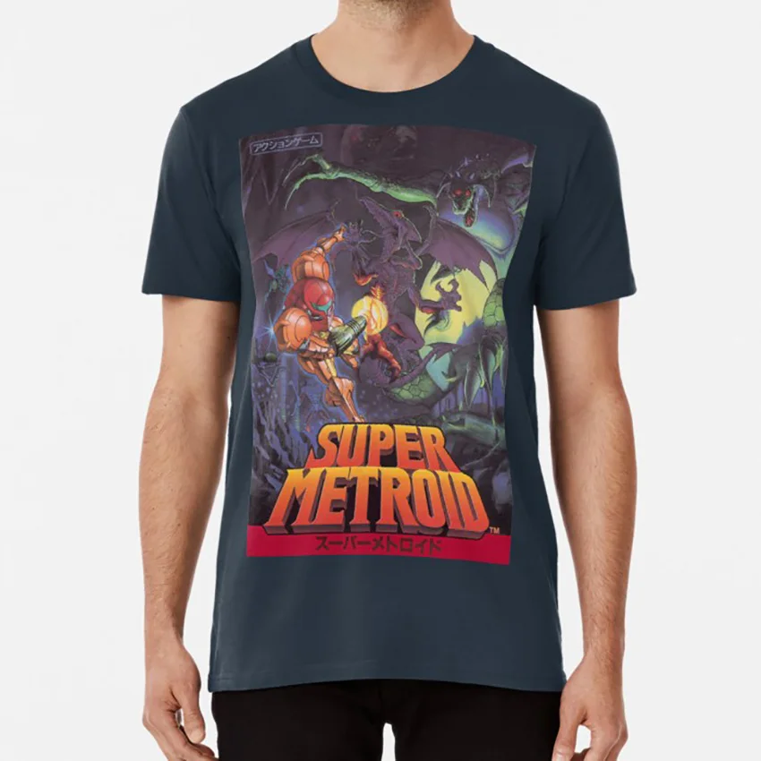 Футболка Super Meatrod metroid super samus aran удар bros ssb snes видеоигры|Футболки| |