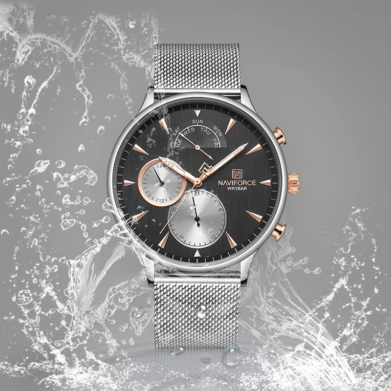 NAVIFORCE Лидирующий бренд мужские спортивные часы мужские Роскошные Кварцевые автоматические часы с датой мужские армейские военные водонепроницаемые простые наручные часы