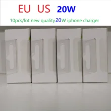 10pcs/Lot OEM Quality 18W  20W Fast Charger USB-C Power Adapter Wall Chargers EU US UK KR For i 11 12 13 Pro Max with Retail Box