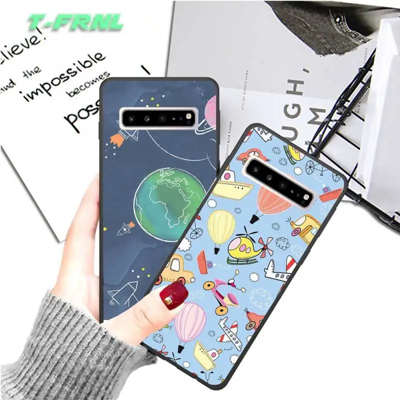 rocket Phone Case case coque fundas etui for samsung galaxy A10 A20 A30S A40 A50 A51 A70 A71 note 8 9 10 cases cover | Мобильные