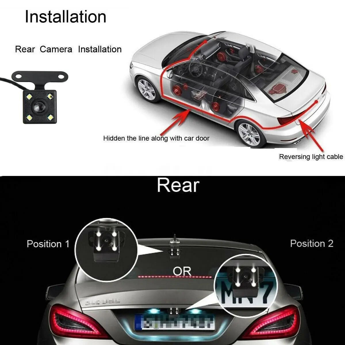 4,5 ''HD 1080P Автомобильный видеорегистратор с двойным объективом, полный привод, видеорегистратор, автомобильная камера, фронтальная+ задняя камера ночного видения, видеорегистратор g-сенсор