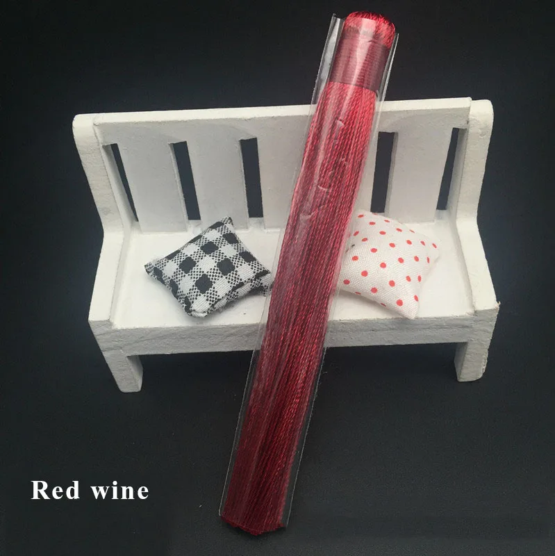 red wine 10 шт. 12 см перфорированная DIY кисточка полиэстер шелковые кисти Бахрома отделка Швейные аксессуары шторы Свадебный декор ювелирный аксессуар - Цвет: red wine