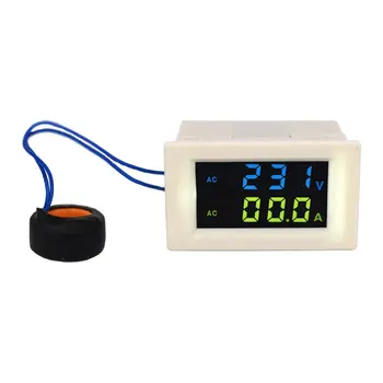 

D85-2042A Digital AC Voltage Meters 100A 80~500V Voltmeter Ammeter Current Amps Volt Meter LCD Panel Monitor 110V 250V 380V