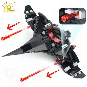 

HUIQIBAO 232pcs Black Manta Strike space ship Building Blocks Figures bricks toys for Children
