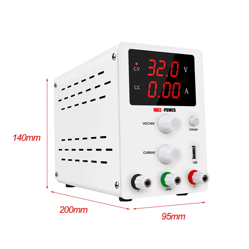  USB Regulated 60V 5A DC Switching Adjustable Lab Power Supply Laboratory 120V 30V 10A Voltage Regul