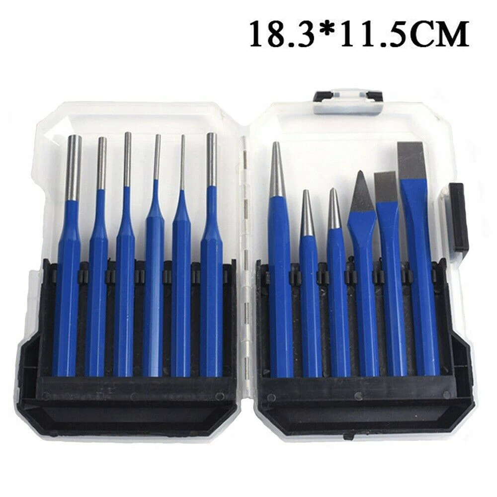 

12PCS/set 3-8mm Vanadium Steel Woodworking Chisel Carving Mark Hole Tool Set New Arrivals Home Supplies