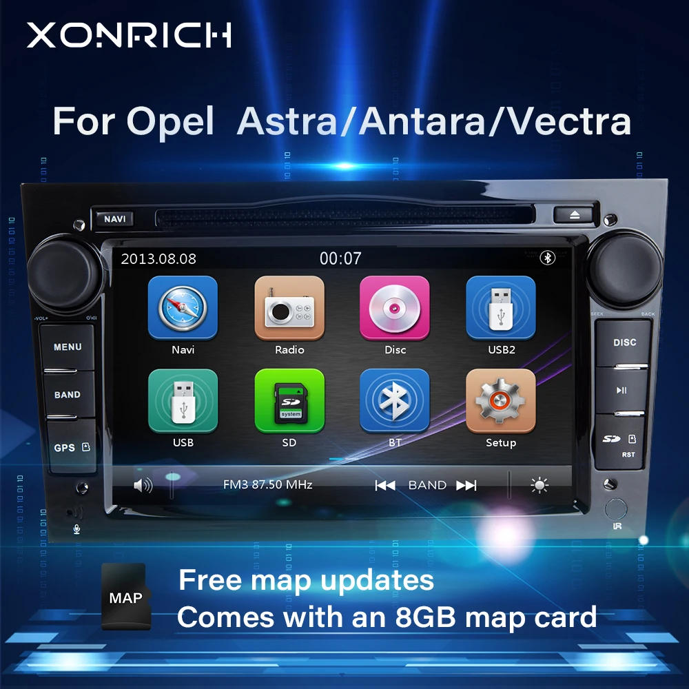 Авторадио 2 Din автомобильный DVD мультимедиа для Opel Zafira b Astra H J Vectra C B Corsa D G Meriva Vivaro
