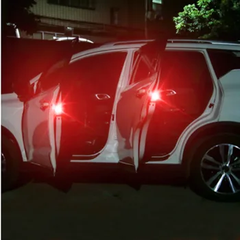

2x 5LED Car Door Warning Lights Accessories Sticker For Volvo Xc60 S60 s40 S80 V40 V60 v70 v50 850 c30 XC90 s90 v90 xc70 s70