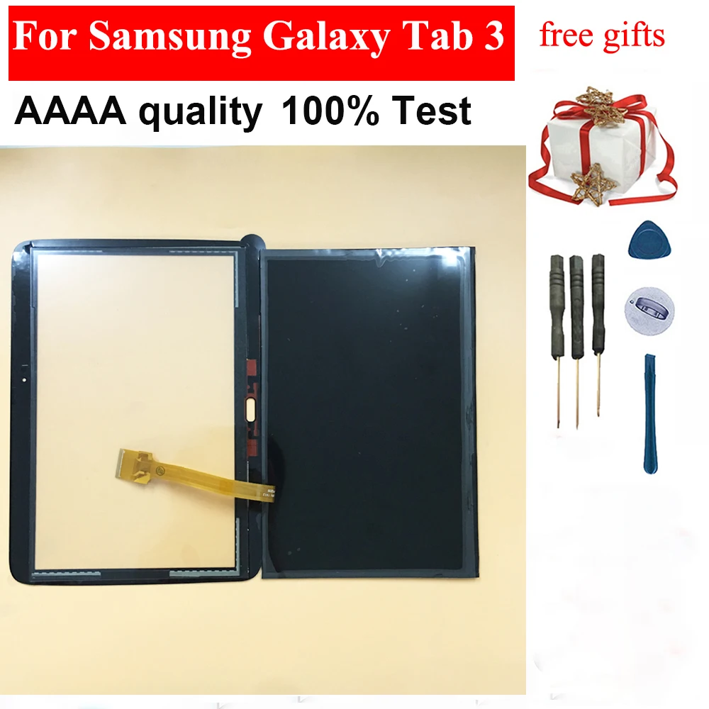 Для samsung Galaxy Tab 3 10 1 P5200 P5210 черный/белый сенсорный экран дигитайзер стекло + ЖК