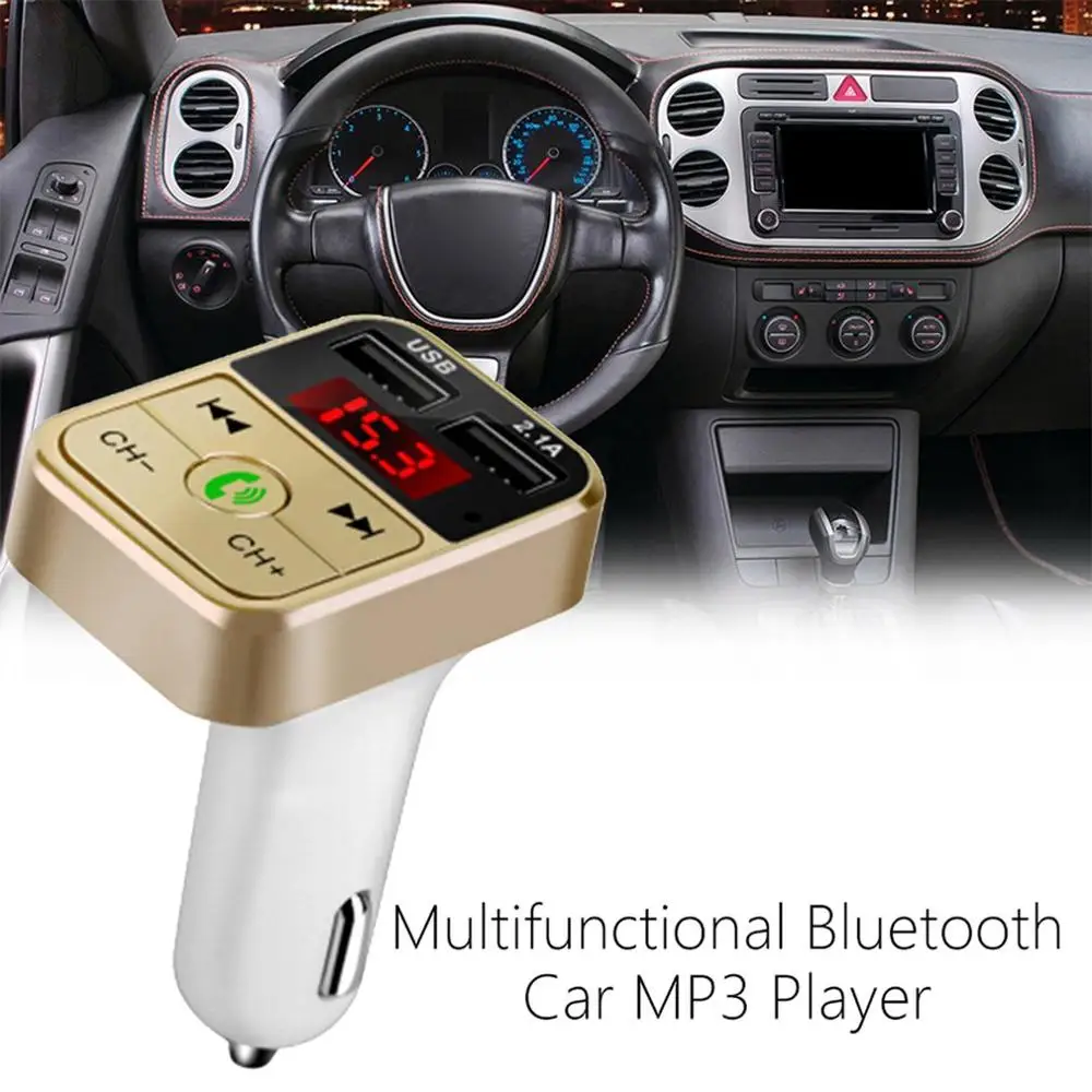 Автомобильный MP3-плеер Многофункциональный беспроводной прием музыки без потерь автомобильный прикуриватель Usb Автомобильное зарядное устройство P3