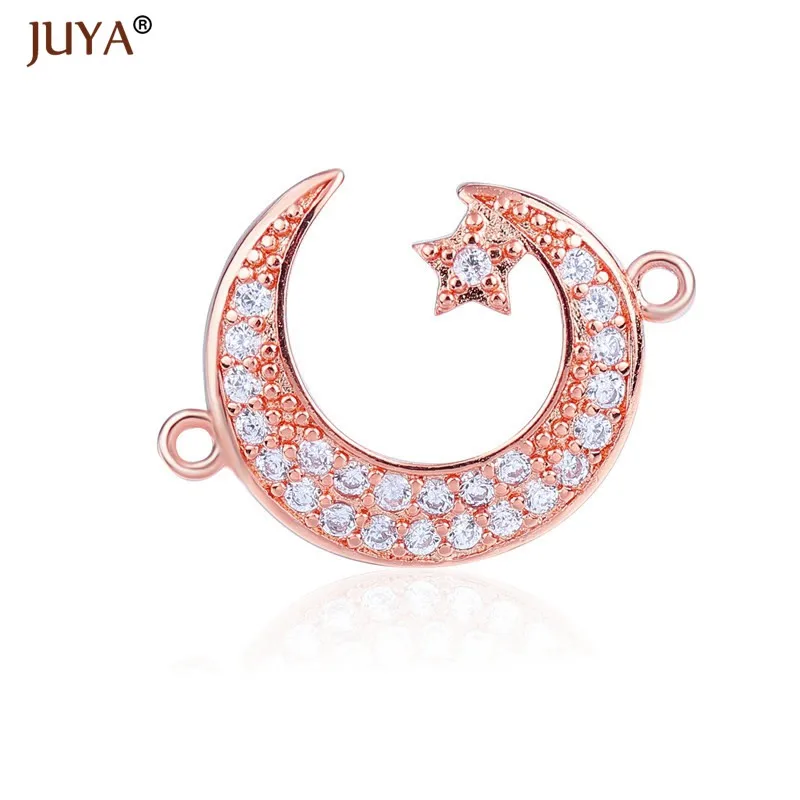 rose gold Серия 10 стилей Модный CZ Кристалл Разъем Подвески Diy ювелирных изделий браслет аксессуары материалы ручная работа, сделай сам, ремесло для бижутерии - Цвет: rose gold