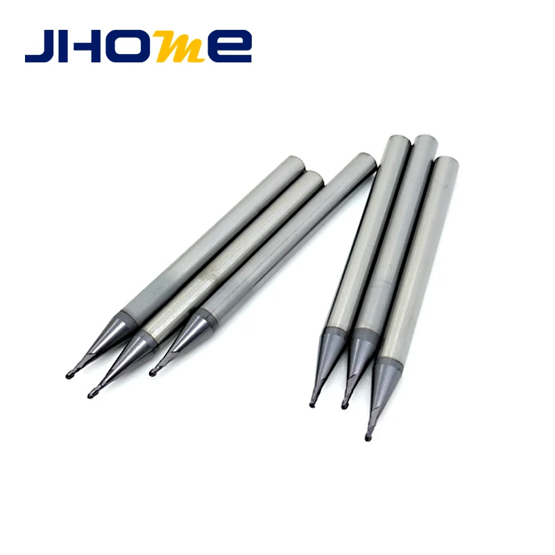 

R1.0X4X4X50mm HRC55 High precision tungsten carbide end mill ball nose end mill