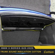 Для BMW 3 серии G20 Автомобильный багажник брандмауэр коврик накладка Deadener интерьер шум тепло звукоизоляция хлопок