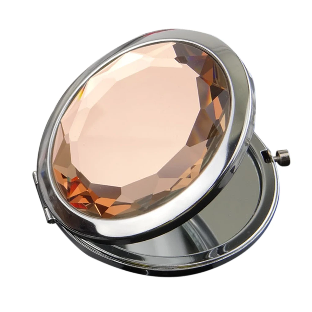 Мини кристалл красоты карманное зеркало макияж портативный компактный круглый складной зеркало для макияжа - Цвет: NO.13