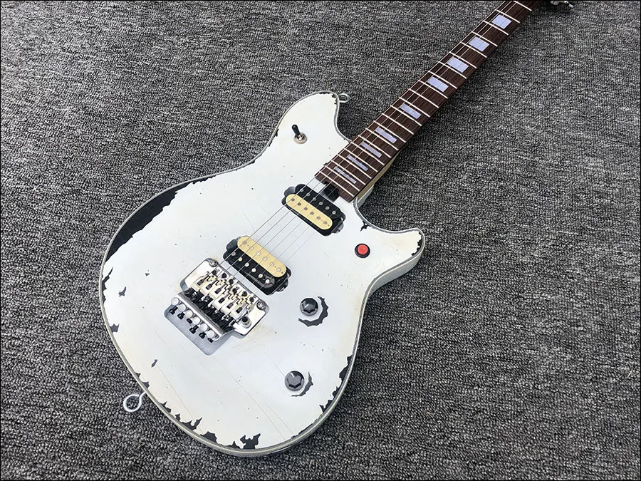 Высокое качество Relic-электрогитара, EVH стиль, ольховое тело с кленовым горлом, на заказ электрогитара