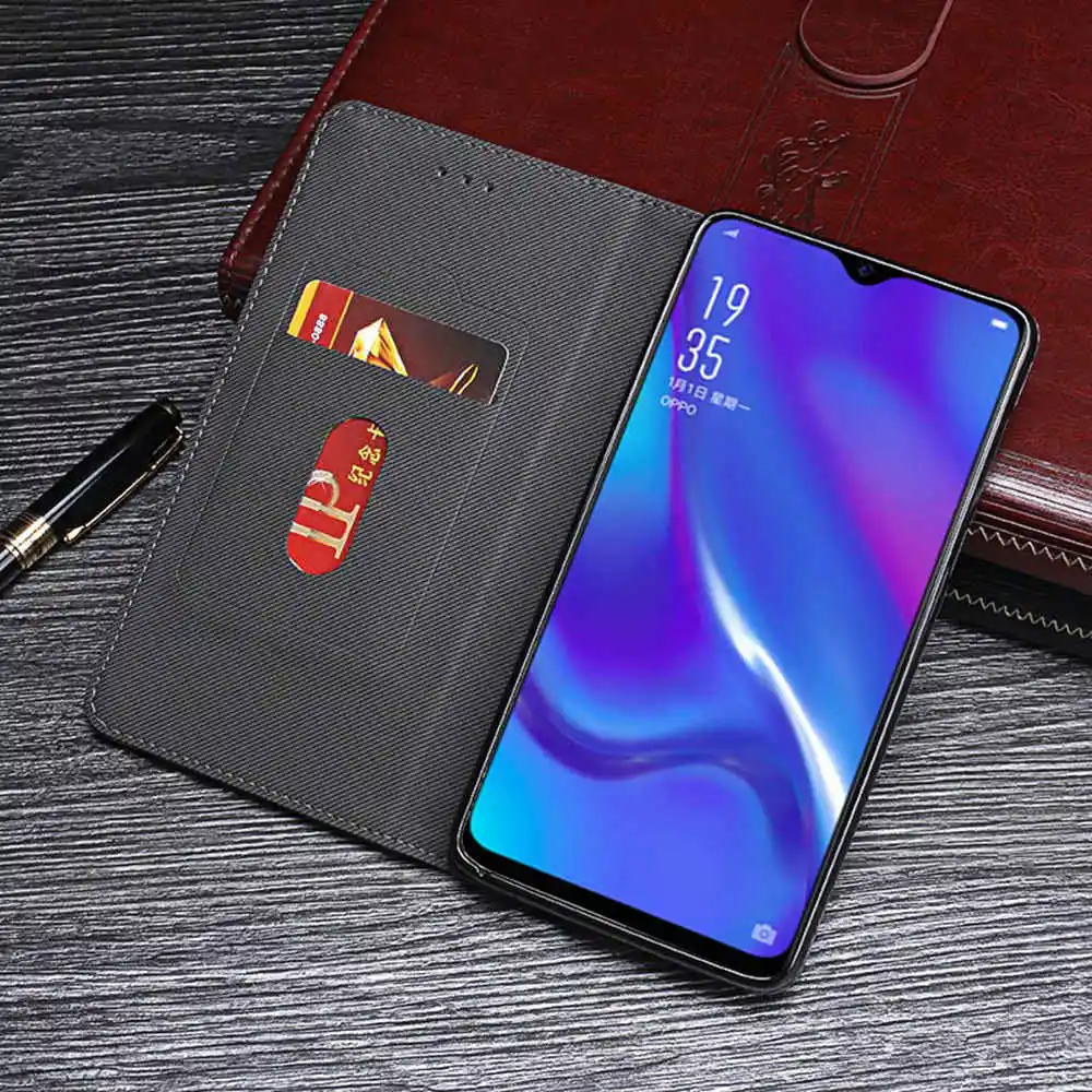 Чехол для телефона для OPPO AX7 Pro, [подставка для карточек], Ретро Магнитный флип-чехол, чехол для телефона для OPPO AX7 Pro