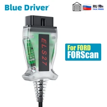 Blue Driver ELS27 ELM327 V1.5 FORScan for Ford Coding Automotive OBD2 Scanner Car Diagnostic Scan Tools Unlock Hidden Functions