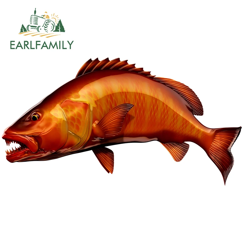 

EARLFAMILY 13 см x 7 см охотиться на рифовых и морских окуней рыбы виниловые наклейки на автомобиль караван наклейка автомобиля Assessoires граффити RV наклейки JDM прикуса с защитой от царапин