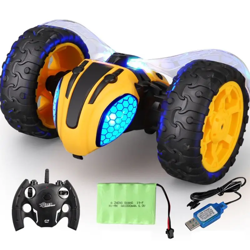 

RC Stunt Cars Toys for Kids 360°Flips 2.4Ghz Electric Race Car with Headlights