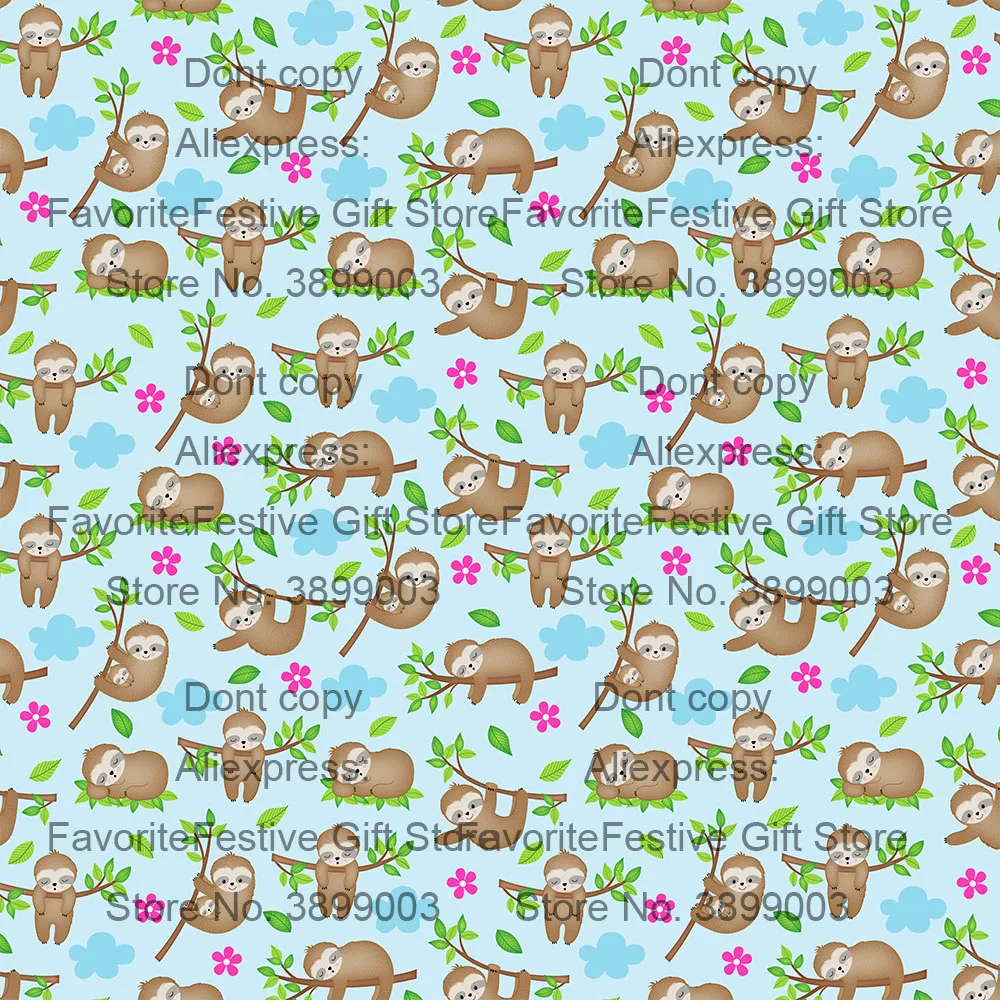 Nursery Fabric Various Types of Animals Drawn Manner Koalas Tigers Monkeys, Decorative Fabric for Upholstery and Home Accents Nursery Fabric Various Types of Animals Drawn Manner Koalas Tigers Monkeys, Decorative Fabric for Upholstery and Home Accents