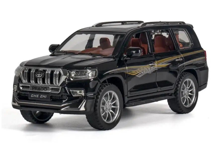 Горячая Распродажа 1:24 сплава тянуть обратно Prado модель автомобиля высокая