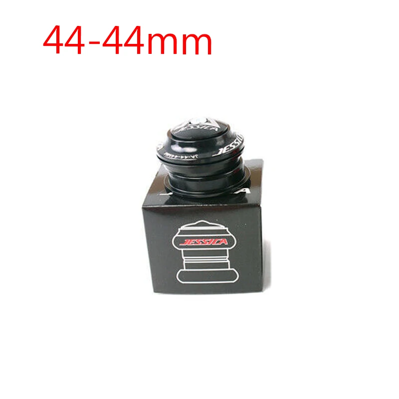 Black 44-44mm Велосипедная рулевая колонка подшипники 34/44/44-55/44-56 мм алюминиевый дорожный велосипед конические гарнитуры велосипед аксессуары Подходит 28,6 мм вилка рамы - Цвет: Black 44-44mm