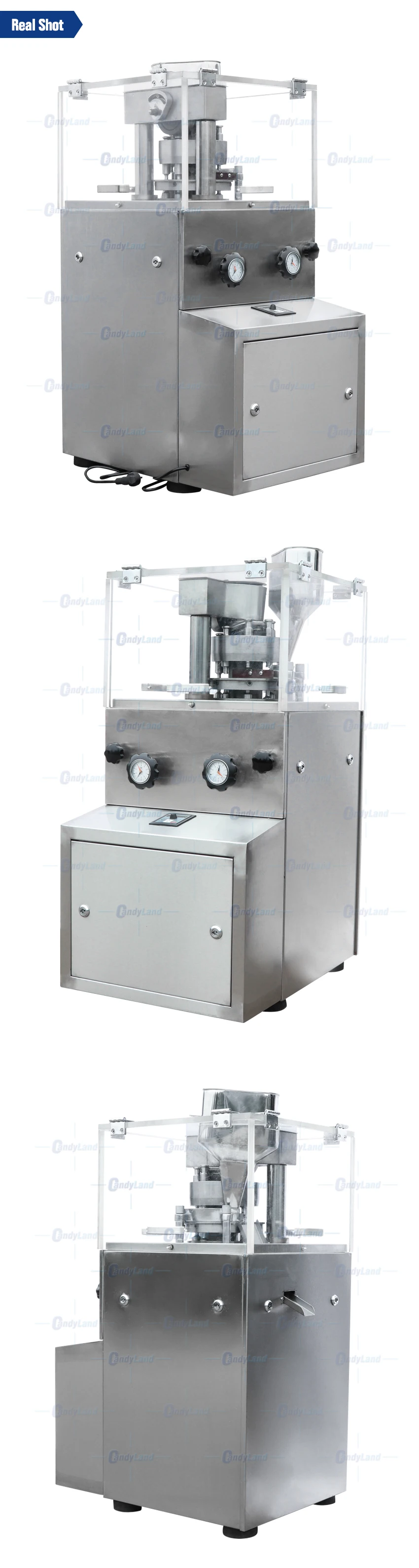 Candyland ZP-9B Upgrade Rotary Tablet Press Machine Milk Tablet Punching Machine Pharmaceutical Equipment For 3D Tablet Die Set