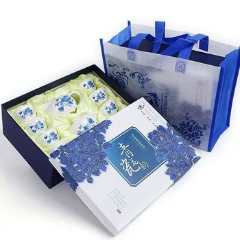 

Tea Sets Exquisite White Tea Set Include Tea Pot,Jingdezhen Brand Exquisite Set Kung Fu Tea Cup